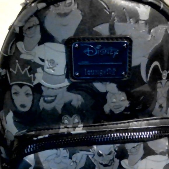 Disney Villains Backpack by Loungefly, Black and grey